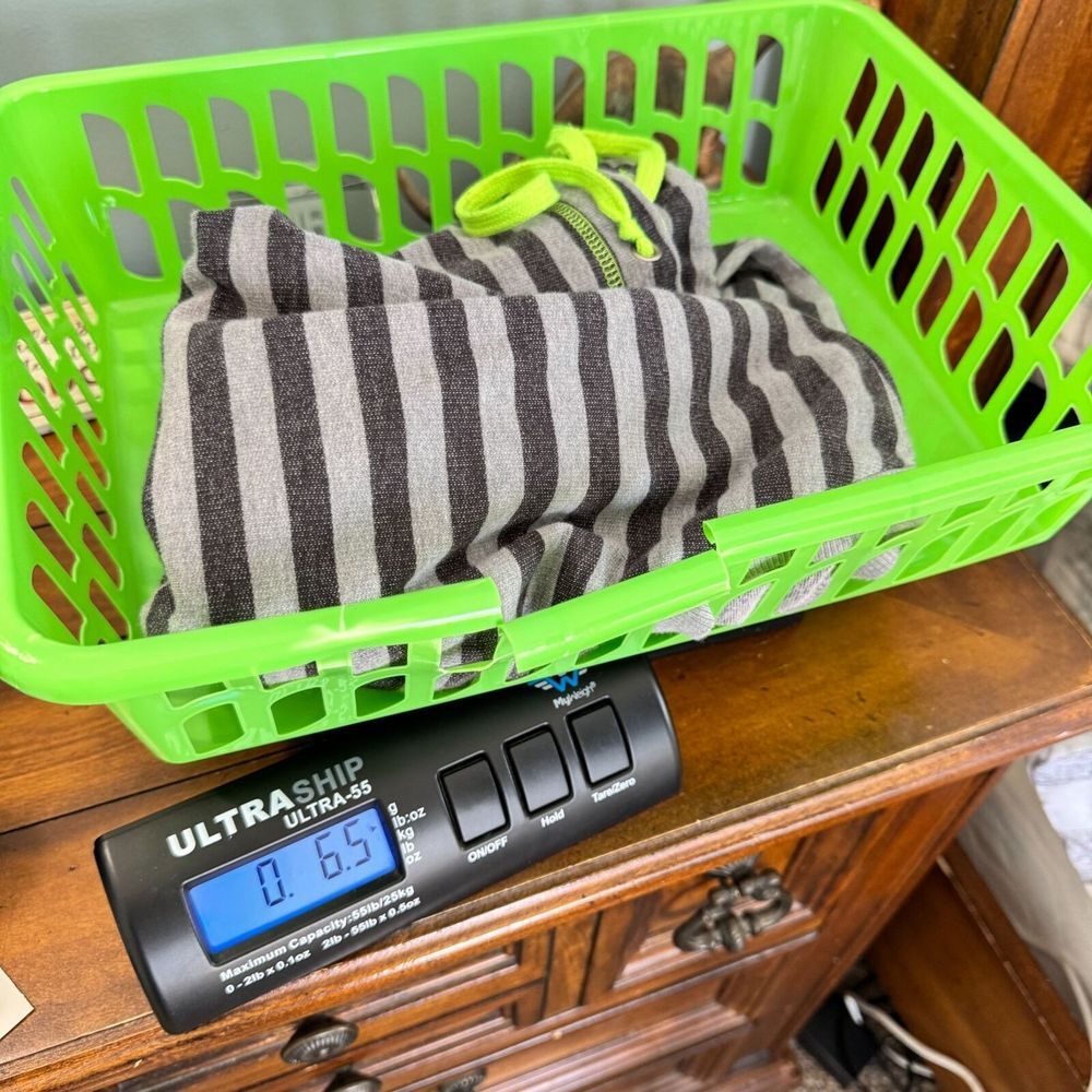 One Step Up Sweater Womens L Gray Black Striped Lime Green Drawstring Y2K - Picture 11 of 11